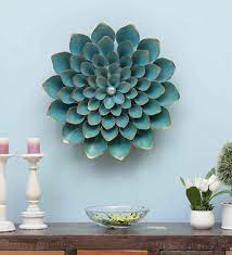 Hd wallpapers and background images clip art free images. Buy Flower Cutting Wall Art In Cyan By Mahalaxmi Art And Crafts Online Floral Metal Art Metal Wall Art Home Decor Pepperfry Product