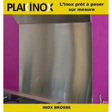 Credence Adhesive L60 X H70 Cm Inox Brosse Type 304 1 Mm Achat Vente Credence Credence Adhesive L60 X H70 Cdiscount