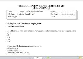 Kelas 5 tema 1 bg.pdf: Soal Penilaian Harian Kelas 5 Tema 1 Subtema 1 Dan Kunci Jawabannya Sekolahdasar Net