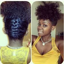 French Braid Updo Natural Hair Styles Natural Hair Woman Curly Hair Styles