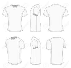 Download Men S White Short Sleeve T Shirt Design Templates Front Back Royalty Free Cliparts Vectors And Stock Illustration Image 26038681