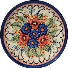 Katom.com has been visited by 10k+ users in the past month Polish Pottery Dessert Plate Pattern Number 149 Art Farmhouse Salad And Dessert Plates By Polish Pottery Market Houzz