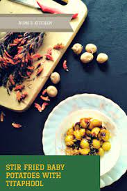 Stir Fried Baby Potatoes With Titaphool Rumi S Kitchen Baby Potatoes Fry Baby Stir Fry