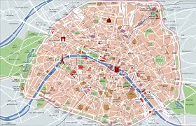 Tourist Map Of Paris Attractions Sightseeing Museums Sites Sights Monuments And Landmarks Paris Tourist Attractions Paris Attraction Paris Tourist