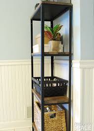 Ikea Hack Wood And Metal Bookshelf Real Happy Space Metal Bookshelf Ikea Metal Shelves Wood And Metal Shelves