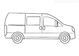 Vans come in various sizes and often can be outfitted to meet the need of the owner. Minivan Coloring Page Coloring Books In 2021 Coloring Books Coloring Pages Mini Van