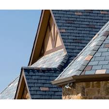 People think it's natural slate covering the exterior harmony project roof, but it's actually a composite product that is much lighter and far less brittle but. Ecostar Majestic Slate Tiles Eco Friendly Durable Recycled Rubber Roofing Tiles