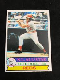 Nolan ryan's 1969 topps rookie card gives it a run for its money but if you ask most collectors they'd probably side with rose. Sold Price Mint 1979 Topps Pete Rose 650 Baseball Card Cincinnati Reds August 1 0120 7 00 Pm Edt