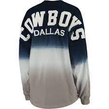 Dallas Cowboys Nfl Pro Line By Fanatics Branded Women S Spirit Jersey Long Sleeve T Shirt Navy Silver Walmart Com Walmart Com