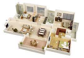 3d 3 bedroom house plans with photos. 3 Bedroom House Plans With Garage 3d Novocom Top