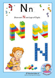 The lego duplo idea cards are amazing at helping teach letter. Pakket Over De Letter N Blad 16 Maak Een N Van Lego Of Duplo Kleuteridee Free Printable Alphabet Activities Preschool Alphabet Preschool Lego Letters