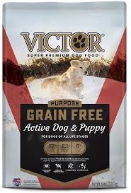 Victor Active Dog Puppy Formula Grain Free Dry Dog Food 5 Lb Bag