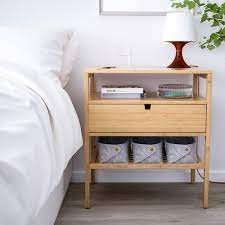 Its dimensions equal to 18 1/8 x 14 5/8 and it is available only in white color. Nordkisa Nightstand Bamboo Width 23 5 8 Ikea