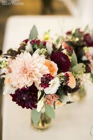24 Wedding Bouquet Ideas Inspiration Peonies Dahlias Lilies Purple Fall Wedding Purple Wedding Flowers Burgundy Wedding Centerpieces