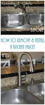 Steps for replacing a kitchen sink and faucet: How To Remove And Install A Kitchen Moen Faucet Keeping It Simple Kitchen Faucet Moen Kitchen Faucet Moen Faucets