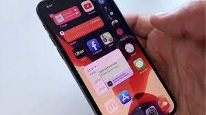 Ios 14 Concept With Beautiful Widgets On The Home Screen Widget Design Homescreen Iphone Homescreen