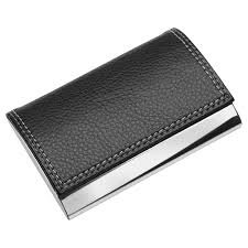 4.7 out of 5 stars 10,158. Metal Business Cards Case With Black Leather Cover Business Gifts Supplier