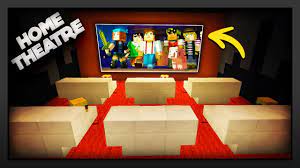 A popular use of minecarts is creating rollercoasters. Minecraft How To Make A Home Theater Youtube