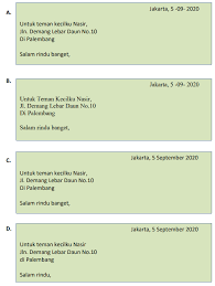 Kops surat kops surat merupakan bagian yang penting karena salah satu hal yang terpenting dlaam surat undangan adalah waktu dan tempat pelaksanaan acara. Soal Penilaian Harian Bahasa Indonesia Kelas 7 Semester Genap Materi Suratku Didno76 Com