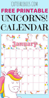 Cute Unicorn 2021 Calendar Free Printable Cute Freebies For You Free Printable Calendar Unicorn Printables Kids Calendar