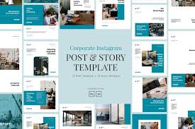 Premiere pro cc is a staple in video editing, part of the adobe creative suite. Elegant Corporate Instagram Template In Social Media Templates On Yellow Images Creative Store