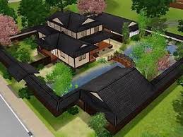 Mod The Sims Himeya Inn Another Japanese House Maison Japonaise Creations Minecraft Maison