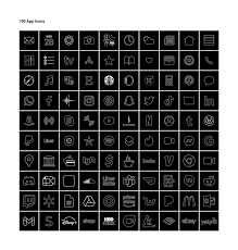 Download over 1,889 icons of aesthetic in svg, psd, png, eps format or as webfonts. Black Aesthetic Thin App Icons For Iphone Ios 14 Black And Etsy App Icon Minimalist Icons Black App