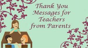 Short Thank You Messages For Teachers From Parents