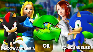 SONIC AND ELISE OR SHADOW AND MARIA? | Shadow and maria, Sonic, Sonic and  shadow