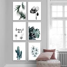 Printable 6 Posters Jungle A Imprimer Tableau Deco Salon Decoration Murale Salon Deco