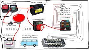 Simple basic 12 volt boat wiring diagram source: Complete 12v Campervan Rv Motorhome Boat Wiring Tutorial Youtube