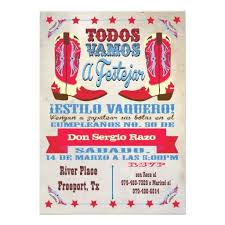Birthday Party Invitation In Spanish Cowboy Western Birthday Party In Spanish Western Birthday Party Cowboy Birthday Party Invitations Western Birthday