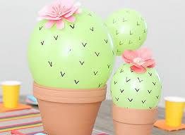 Learn how to make a balloon cactus. Cactus Balloon Centerpiece Diy Party City