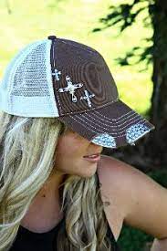 Swarovski Cross And Charm Trucker Hat Country Girls Outfits Fashion Country Outfits
