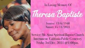 Theresa Baptiste's Instagram, Twitter & Facebook