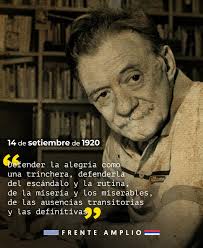 📖✍️No por casualidad en Uruguay celebramos cada 14 de setiembre el Día del  Escritor Nacional en reconocimiento a los y las escritoras uruguayas por su  gran aporte a la cultura del país.