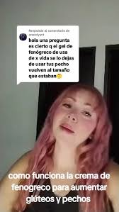 Respuesta a @aracelyyct Nuestra crema de fenogreco funciona y no tienes que  usarla toda la vida. Debes entender que cuando bajamos de peso, nuestros  gluteos y pechos disminuyen y eso es porque aunque ...