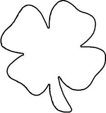 9 Places To Find Free St Patrick S Day Clip Art Leaf Coloring Page Clover Leaf Four Leaf Clover Drawing