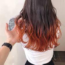 ブラットオレンジ グラデーション ブリーチ一回からできる流行りのオレンジ系カラー 気になるスタイルは保存 b rengarenk sac sac stilleri