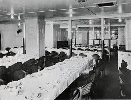 The dining rooms aboard the titanic were different based on who they were for. Usl Third Class Passage To Europe 1923 Gg Archives