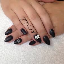 Almond Short Almond Shaped Matte Black Nails Pin By Kelsey Richardson On Nail Tech Trendy Nails Nail Shapes Nails