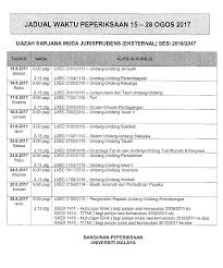 Uitm final exam timetable 2019. The Juris A Blog For Working Adults Reading Law