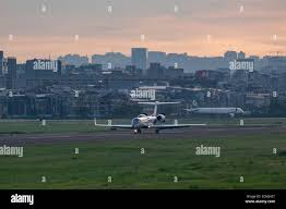 Taipei, Taiwan. 17th Sep, 2020. US. Gulfstream G-V plane carrying the US.  Under Secretary for Economic Growth, Energy, and the Environment, Keith J.  Krach on board lands at Songshan Airport in Taipei.Keith