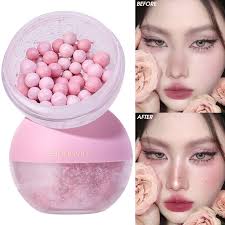1/2Pcs Creative Exquisite Brightening Pearl Powder Blusher Balls-  Convenient Practical Natural Lasting High Color Rendering Facial Body  Highlights