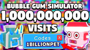 Free 1 Billion Visits Update Gamepass Codes In Bubble Gum Simulator Roblox Youtube