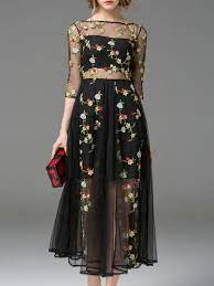 Check spelling or type a new query. Black Sheer Gauze Embroidered Midi Dress Sheer Dress Embroidered Dress Embroidery Dress