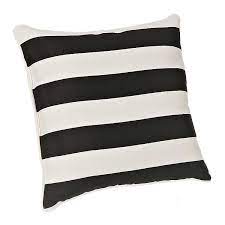 Black and white arrow indoor outdoor throw pillow. Black And White Stripe Outdoor Pillow Kirklands