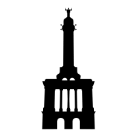 The monument is located on a hill in the middle of santiago, with views of the city and surrounding mountains. Monumento De Santiago Icons Download Free Vector Icons Noun Project