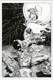 Ragnarok By Walt Simonson Art Cool Art Black And White Artwork