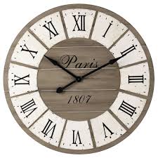 Horloge En Sapin D92 Maisons Du Monde Horloge Bois Horloge Horloge Murale
